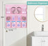 KIMBORA 2 Packs Small Baby Hanging Shoe Organizer Over the Door/Wall with Clear Mesh Pocket for Toddler Girl Bedroom