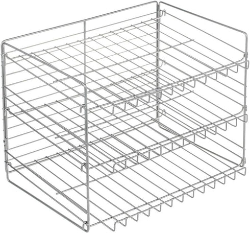 Iron Wire Stackable Chrome Can Rack Organizer