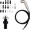 Houtingmann Kitchen Side Sprayer with Hose - Sprayer with 17 Adapters, Brushed Nickel