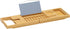 Sen Yi Bao Bamboo Luxury Bathtub Caddy Tray - Expandable Wood Bath Tray with Integrated Tablet, Smartphone, Wine Holder