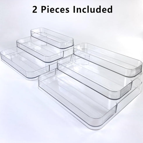 2 Pack Countertop Perfume Organizer - Three-Tiered Shelf - Perfume Lotion Skincare Stand, Spice Vitamins Medicine