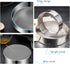 2 Pack Flour Sifter - Stainless Steel Fine Mesh Strainers, 60 Mesh Round Sifter for Baking