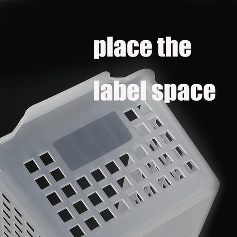 Large Plastic Storage Bins, Set of 3, Clear Organization Baskets