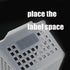 Large Plastic Storage Bins, Set of 3, Clear Organization Baskets