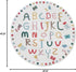 Poowe Room,4FT ABC Letters Children Educational Learning Area Rug,Alphabet Baby Crawling Mat Non-Slip Childrens Carpet