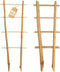 Bamboo Trellis 10 Pack, 16 Inches S2 Natural Bamboo Plant Ladder Stakes,