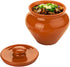 Stoneware Ramekin with Lid 17 fl oz 500 ml Clay Pot for Cooking, Dutch Oven, and Earthenware Rice Pots