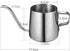 Long Narrow Spout Coffee Pot (8.7 Oz) Small Fine Stainless Pour Over Drip Coffee Pot Gooseneck Tea Kettle (Silver,