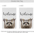 Welcome Raccoon Garden Flag, 12x18 Inch Vertical Double Sided, Spring Summer Outdoor Decorative Flag for Patio