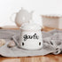 Ceramic Mini Garlic Keeper with Lid, Farmhouse Kitchen Decor Garlic Saver Container for Countertop