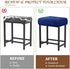 Levoberg Counter Counter Set 2 Bar Stool Cover Rectangle Stretch Height Barstool Slipcovers Rectangular Vanity Stool