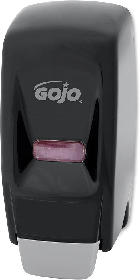 GOJO 800 Series Bag-in-Box Push-Style Lotion Soap Dispenser, Black, for 800 mL Lotion