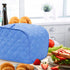 Polyester Quilted Toaster Cover, 2 Slice, Dust & Fingerprint Protection, Machine Washable, Blue, 11.5 x 8 x 8 in