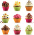 Reusable Silicone Cake Mold 24PCS, Small Baking Cup Truffle Cake Pan Set, 8 Colors Non-Stick
