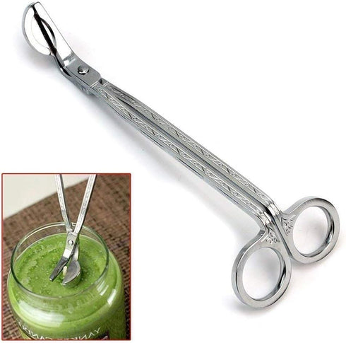 STONCEL Candle Trimmer Wick Catcher, 1PC Stainless Steel, Silver