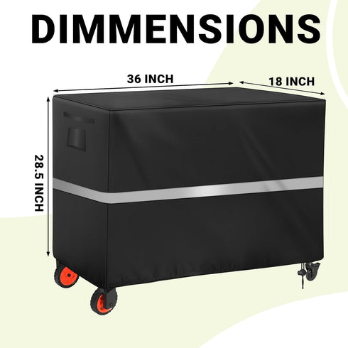 NEWFOM 36 18 28.5inch) Outdoor Prep Table Cover Heavy Duty Waterproof Bar Cover for Keter Unity XL Portable Cabinet