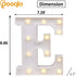 Pooqla LED Marquee Letter Lights Sign - Light Up Alphabet Letter for Home Party Wedding Decoration E