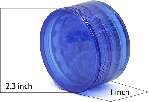 Omypuehen 12 Pack 2.3in Herb Grinder, Small Spice Grinder With Storage, Portable And Disposable Plastic Grinder,Mix