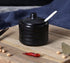 Ceramic Mini Sugar Bowl - Seasoning Pot Salt Pepper Storage Jar with Lid Spoon, 70ml