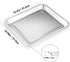 2 PCS Stainless Steel Baking Tray Pan Compatible with Cuisinart Toaster Oven Tray,Suitable for Cuisinart Air Fryer TOA-060 and TOA-065, Cookie & Bread Baking Sheet Pan (12.4x10.06 inch) by SettleDown