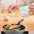NAN Wind Glass Seasoning Box Set - 12oz/350ml Condiment Set with Lids and Spoon, Clear Glass for Kitchen Counter