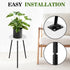 ARTORA 18 Inch (18.11' 9.25") Indoor Plant Stand, Mid Century Wood Plant Stool Adjustable White Corner Tall Plant Sand