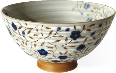 Traditional Style Japanese Ceramics Rice Bowl Chawan Pottery, Dishwasher Microwave Safe Made in Japan (Kohiki Kozakura, Medium (oohira)) by MINO WARE JAPAN