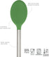 Tovolo Silicone Mixing Spoon With Stainless Steel Handle, Scratch-Resistant & Heat-Resistant Stirring Spoons, Kitchen Utensil Safe for Nonstick Cookware & Cast Iron Skillets