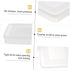 HOMSFOU 2pcs Large Dumpling Box Containers for Fridge, Stackable Food Storage Bins, Refrigerator Box Kitchen Supply