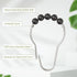 Amazer Black Shower Curtain Hooks, Decorative Rust Proof Acrylic Balls, Stainless Steel, Set of 12