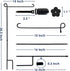 YEAHOME 3PC Garden Flag Holder Stand, Weather-Proof Metal Flagpole with Clip for Outdoor Decor