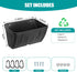Bi fujian Feeders,5 Quart*2 Pack,Feeder Chicken Feeder Waterer,Hanging Goat Trough for Sheep Duck Poultry Dog, Fence