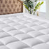MATBEBY Quilted Fitted King Mattress Pad, Cooling Breathable Soft Pad, Stretches up to 21 Inch Deep, White