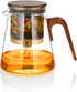 ZENS Magnetic Tea Pot, Enchanted Glass Teapot with Infuser and Magnetic Suction