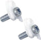 WR01X39781 Refrigerator Door Handle Mounting Stud, Fits GE Refrigerator Freezer Handle Replacement Parts (White, 2Pack)