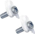 WR01X39781 Refrigerator Door Handle Mounting Stud, Fits GE Refrigerator Freezer Handle Replacement Parts (White, 2Pack)