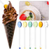 6PCS Colorful Tea Spoons, Long Handle Stirring Spoons for Home Kitchen Glassware