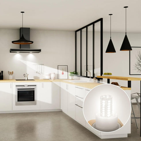 KEI D28X Freezer Light Bulb, 3.8W Replacement, 450LM E17 LED Intermediate Base Daylight White 5000K, 2-Pack