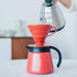 Hario V60 Plastic Coffee Dripper, Pour Over Cone Coffee Maker Size 02, Red