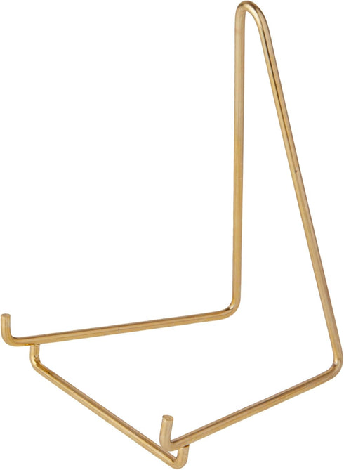 Bard's Gold-toned Wire Easel Stand, 6" H x 4" W x 4" D