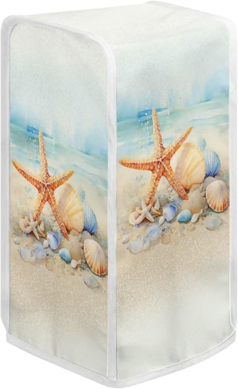 Can Opener Cover Jar Opener Cover Home Kitchen Appliance Cover Stain Resistant Anti Fingerprints Protective Cover Electric Appliance Cover, Beach Starfish Seashell by Maiyoinou