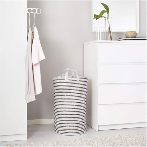 IKEA Klunka Laundry Bag - White Black, Size 16 Gallon, 103.643.73