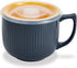 Ceramic Soup Bowl with Handle and Vented Lid, 32oz Large Deep Soup Mug for Ramen and Instant Noodle, Microwave Safe,