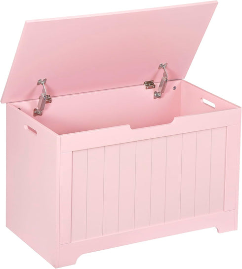 Wooden Storage Chest,30/40 Inch Storage Trunk w/2 Safety Hinges, Storage Bench, Modern