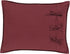 VHC Brands Ninepatch Star Hand Quilted Standard Sham, Red, 21x27 Bedroom Decor