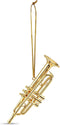 Broadway Gifts 3.5" Gold Brass Trumpet Ornament Decoration