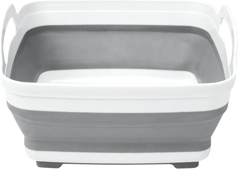 Kitchen Details Collapsible Wash Basin Self Draining Design Large Flexible Space Saver for Home Cleaning White