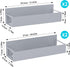 HuggieGems Set 4 Pack Magnetic Spice Rack Organizer - Gray Storage Solution for Kitchen & Refrigerator