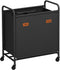 SONGMICS 2-Section Laundry Sorter, Laundry Hamper with Wheels, Rolling Clothes Hamper Cart