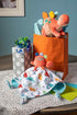 Mary Meyer Pebblesaurus Stuffed Animal Security Blanket, 13 x 13-Inches, Coral Dinosaur for Kids